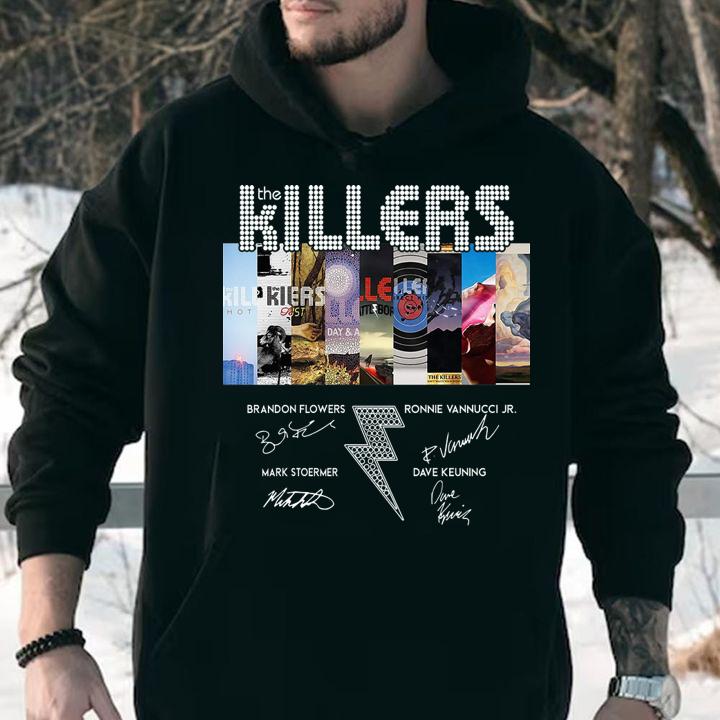 The Killers signatures t-shirt hoodie
