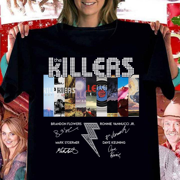 The Killers signatures t-shirt woman shirt