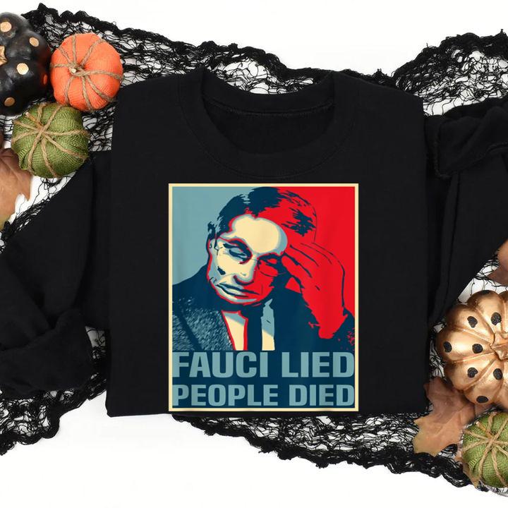 Fauci Lied People Died Fauci RBG Vintage t-shirt sweatshirt