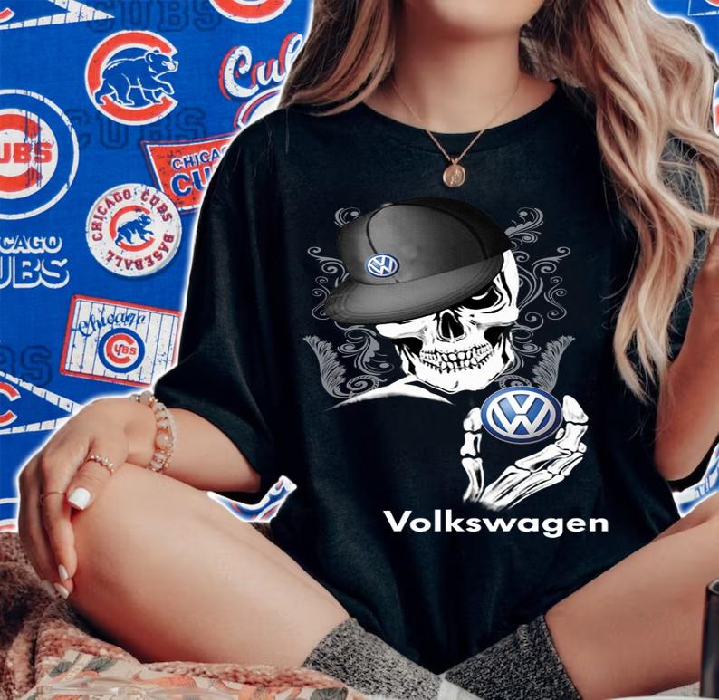 Skeleton Skull Volkswagen Logo t-shirt woman shirt
