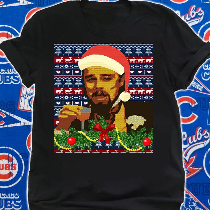 Leo Laughing Dank Meme Ugly Christmas Sweater t-shirt shirt