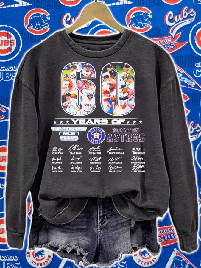 60 years of the greatest MLB teams Houston Astros signatures shirt t-shirt sweatshirt