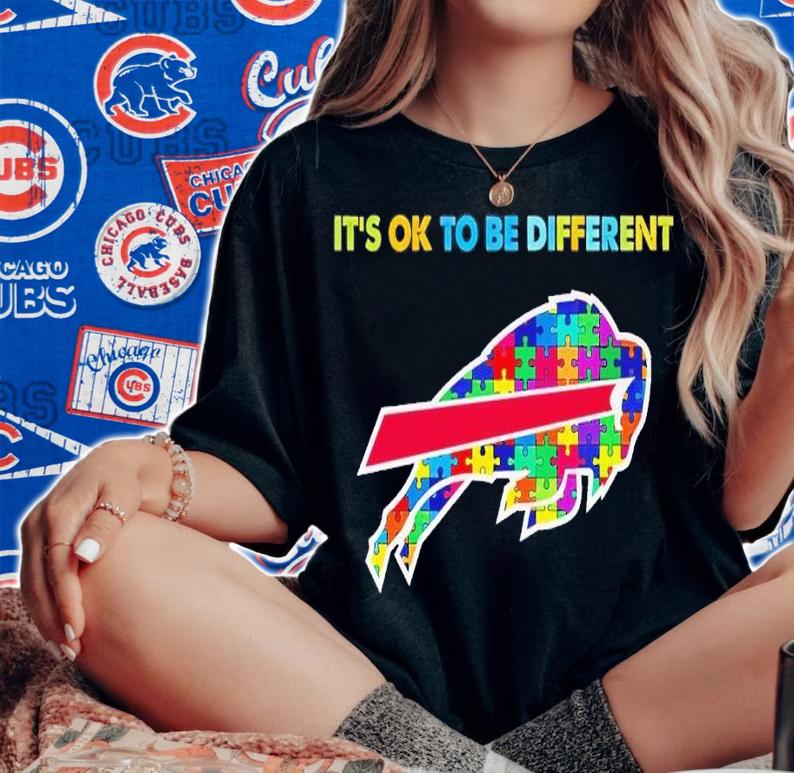 Buffalo Bills Autism it's ok to be different shirt t-shirt woman shirt
