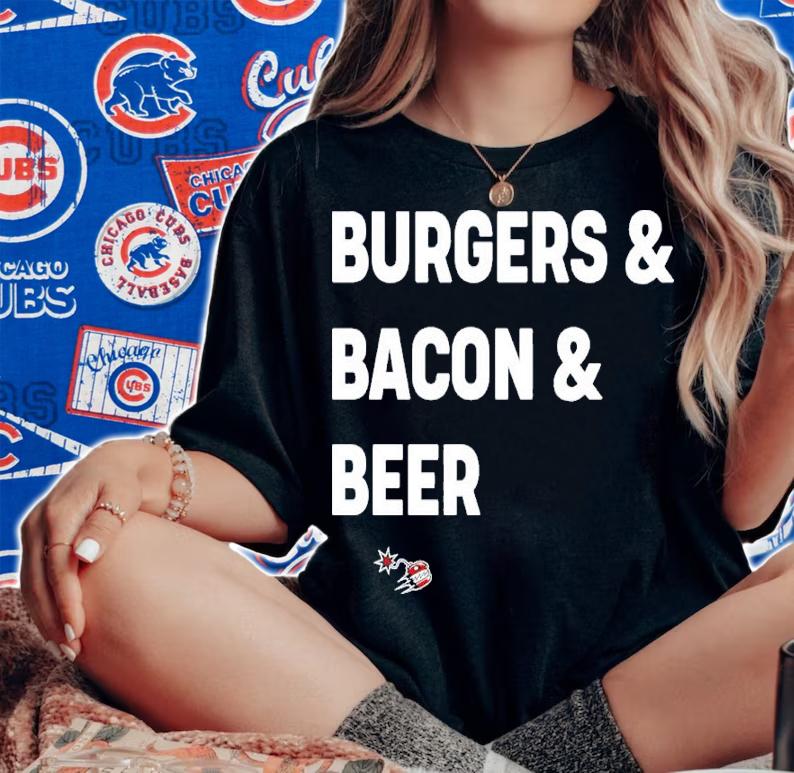 Burgers Bacon Beer Shirt t-shirt woman shirt