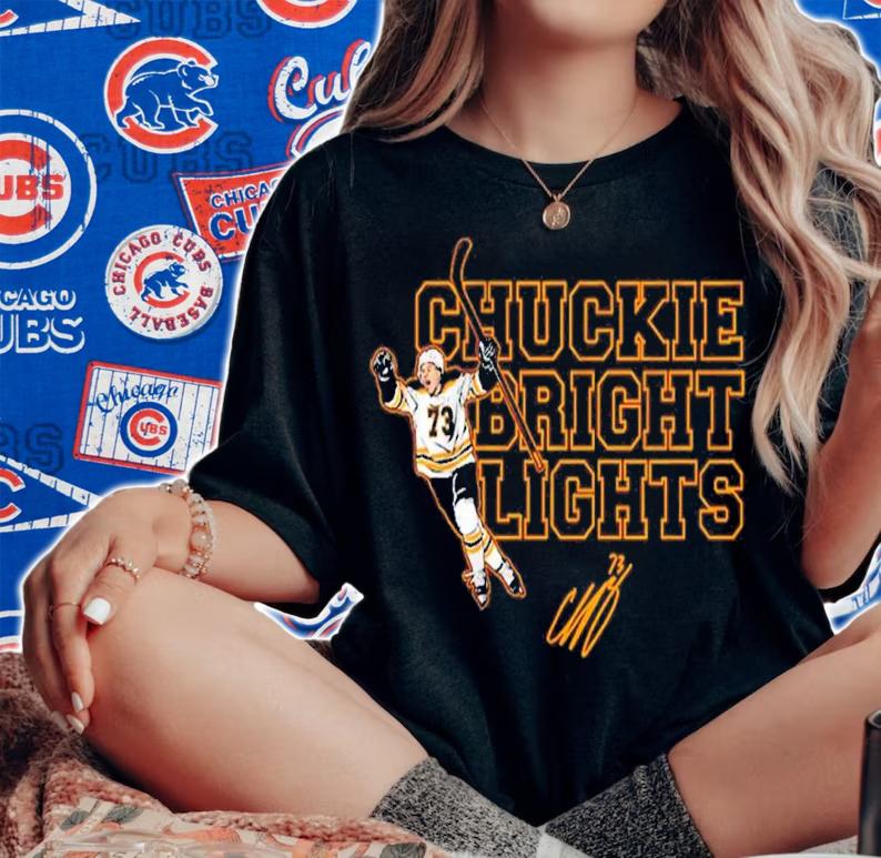 Charlie Mcavoy Chuckie Bright Lights Hockey Shirt t-shirt woman shirt