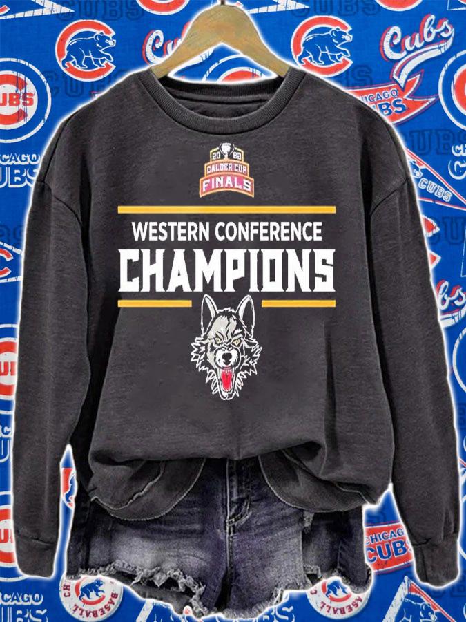 Chicago Wolves 2022 Western Conference Champions shirt t-shirt sweatshirt