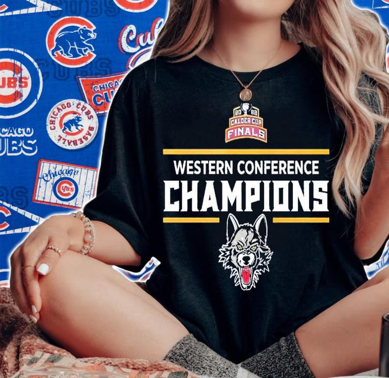 Chicago Wolves 2022 Western Conference Champions shirt t-shirt woman shirt