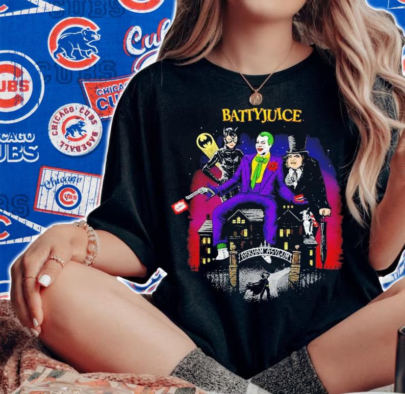 Holy Batcast Battyjuice Batman shirt t-shirt woman shirt