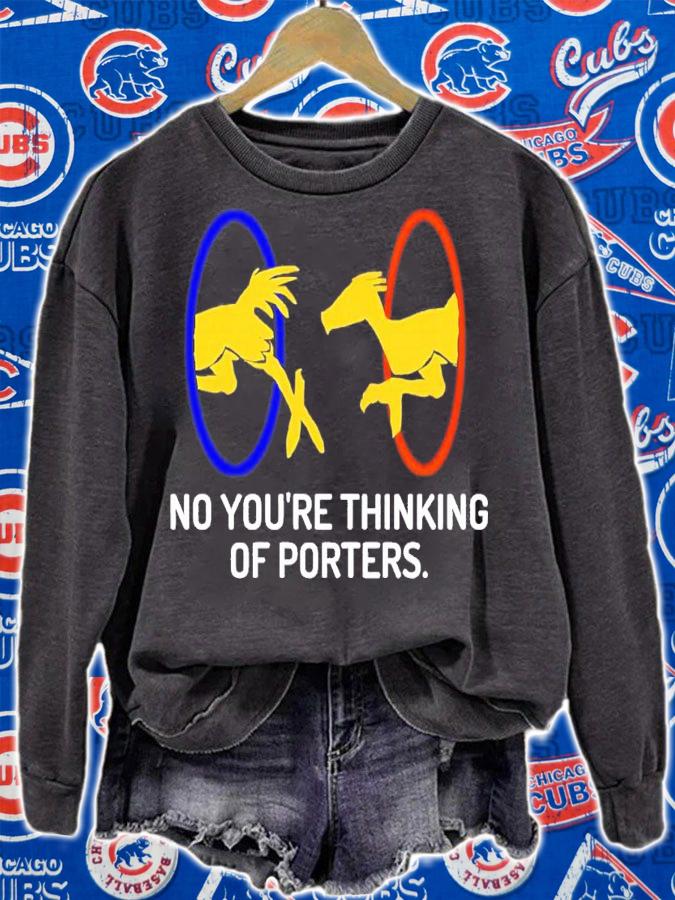 No you're thinking of Porters shirt t-shirt sweatshirt