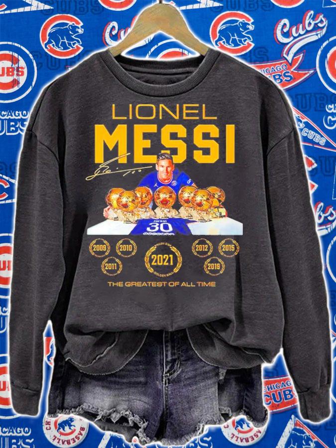 Lionel Messi 2021 The Greatest of all time signature shirt t-shirt sweatshirt
