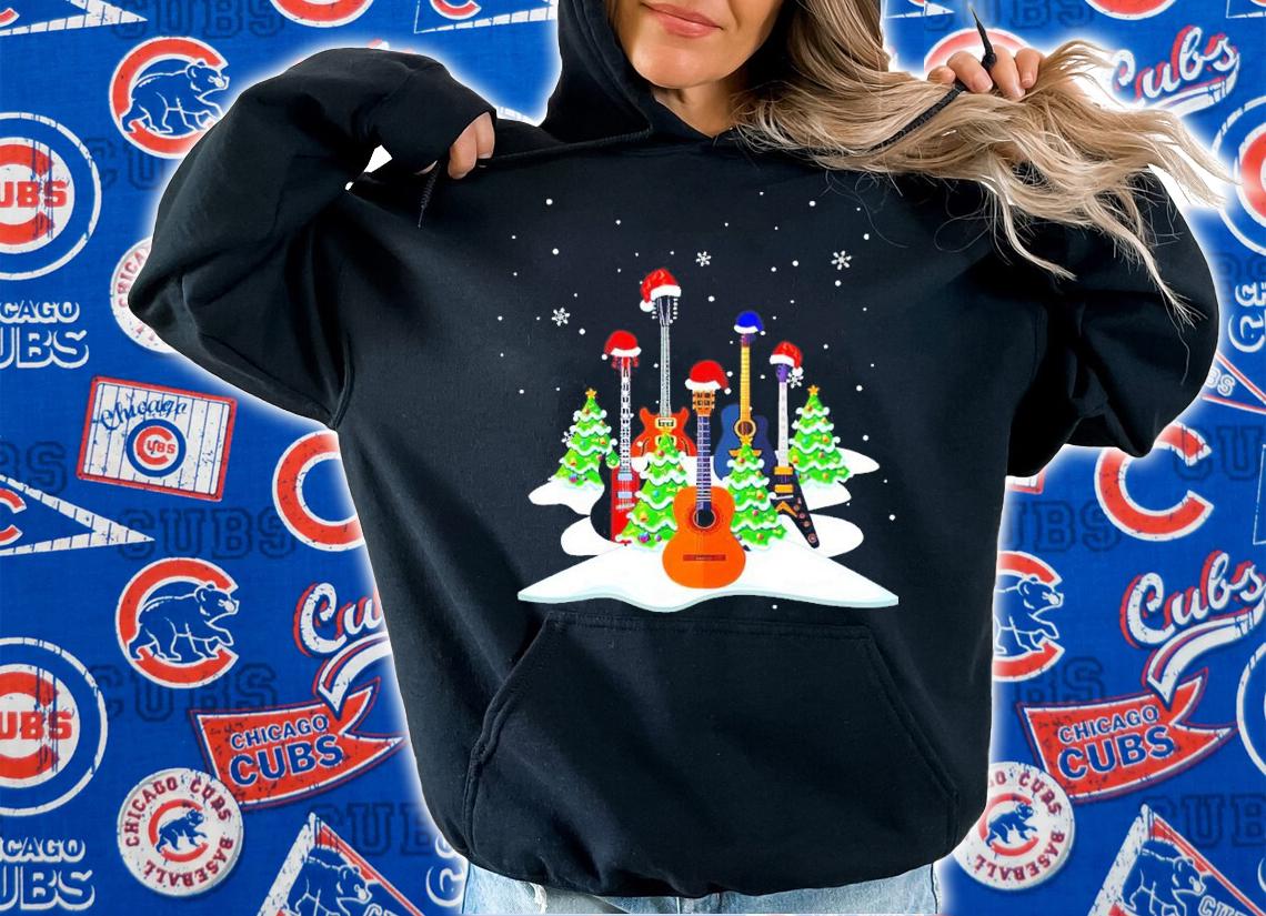 Christmas Guitar Tree Shirt t-shirt hoodie