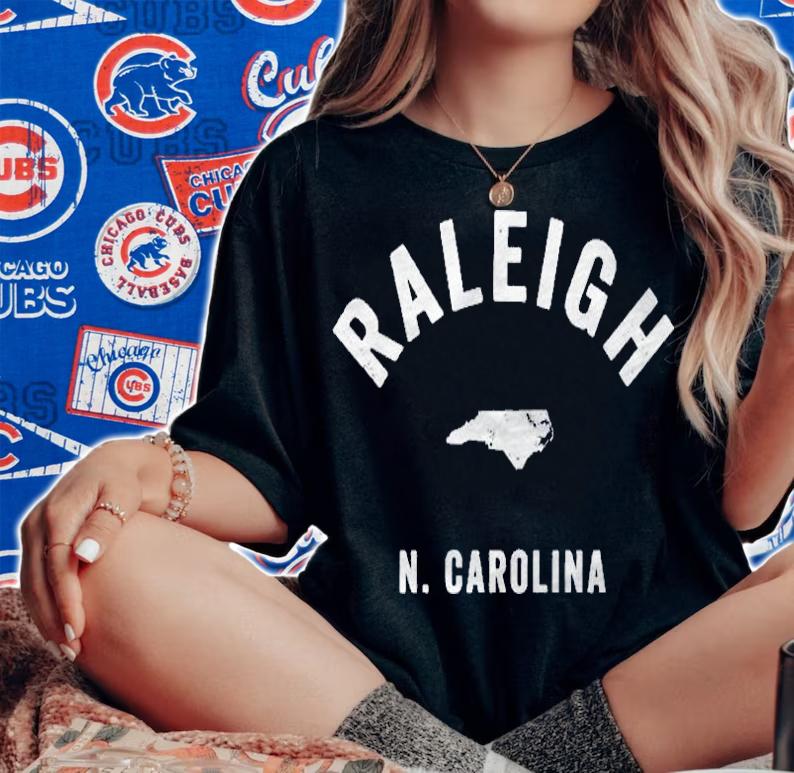 Raleigh North Carolina Nc Vintage 70S Athletic Sports Design Pullover Shirt woman shirt