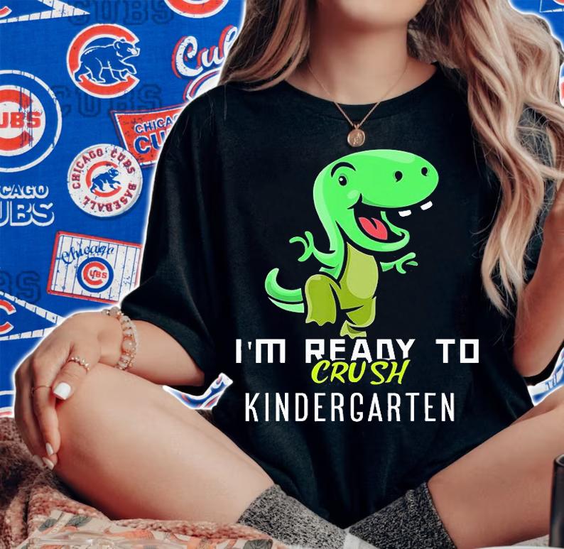 I'm Ready To Crush Kindergarten Dancing Dinosaur T-Shirt