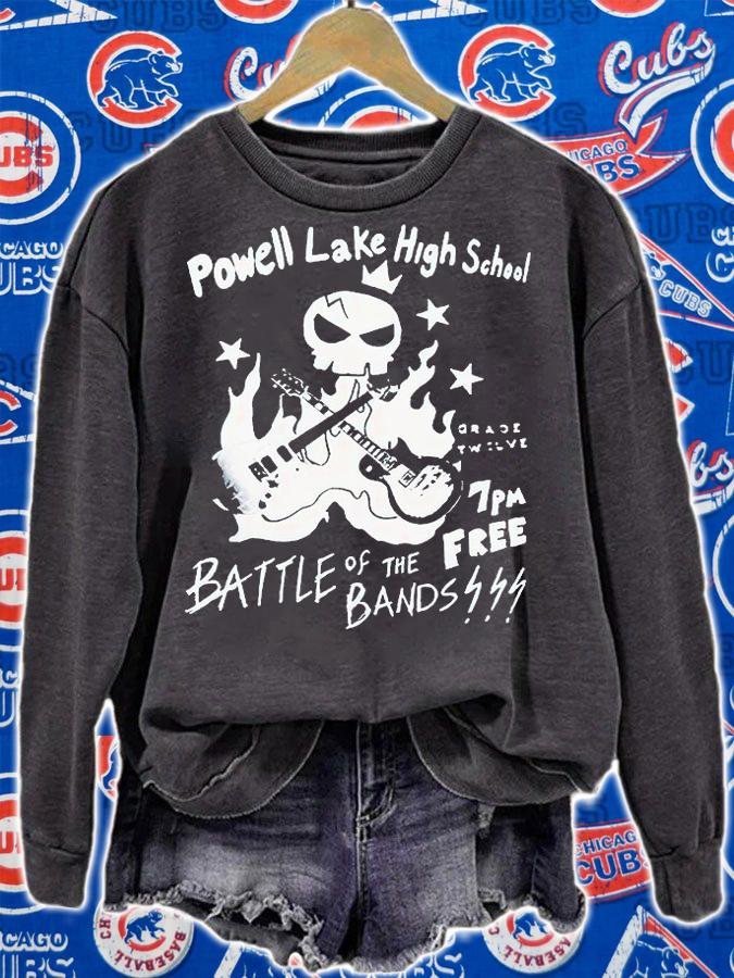 Powell lake high school 7pm free battle of the bands T-shirt sweatshirt