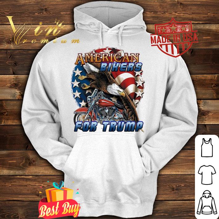 American Bikers For Trump Eagle Flag Motorbike 2021 T-shirt hoodie