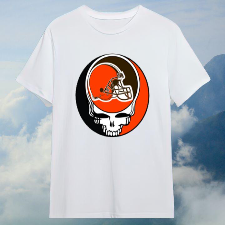 Official Cleveland Browns Grateful Dead Steal Your Face T-Shirt