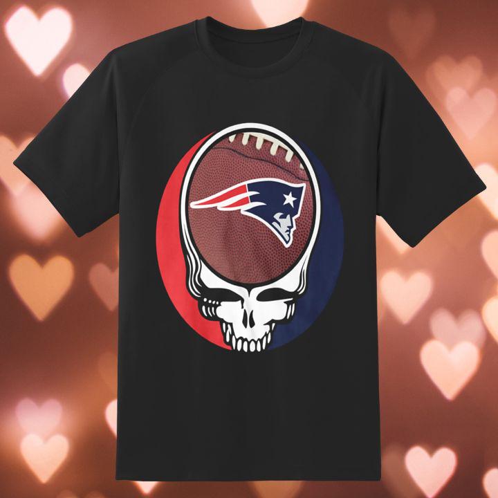 New England Patriots Grateful Dead Steal Your Face T-Shirt For Fan