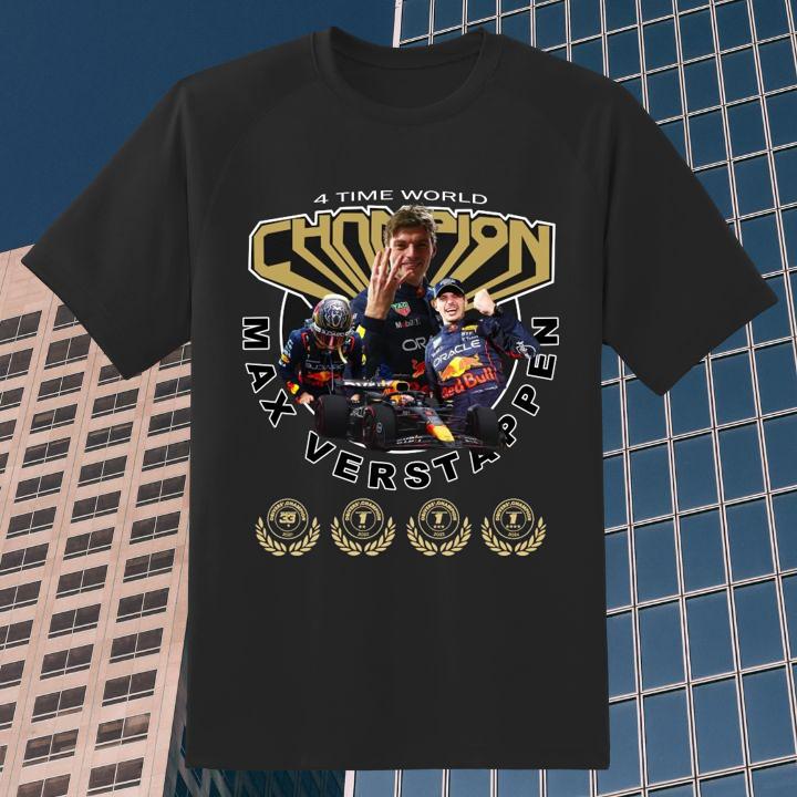 Max Verstappen 4 Time F1 World Champion T-Shirt