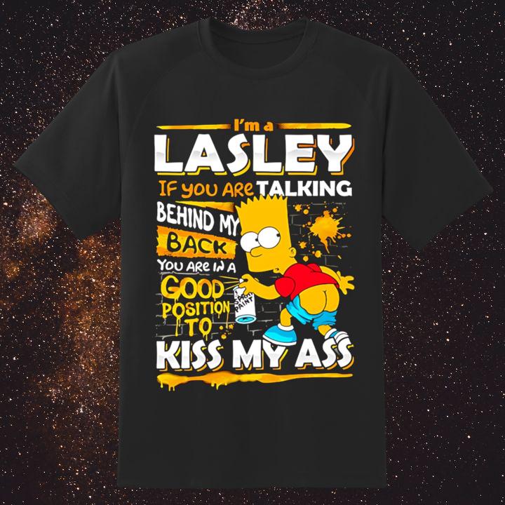 Bart Simpson Im A Lasley Funny Back Talk Attitude Graphic T-Shirt