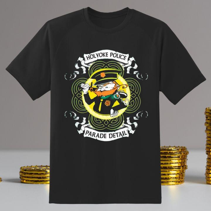 Holyoke Police St. Patricks Day Parade Detail Official Duty T-Shirt
