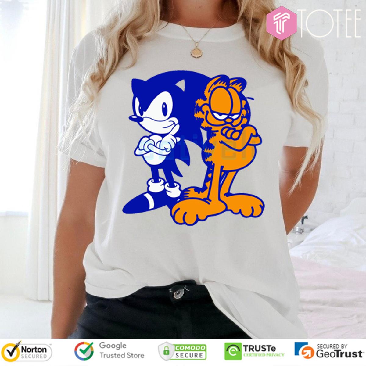 Sonfield Parody Sonic X Garfield T-Shirt