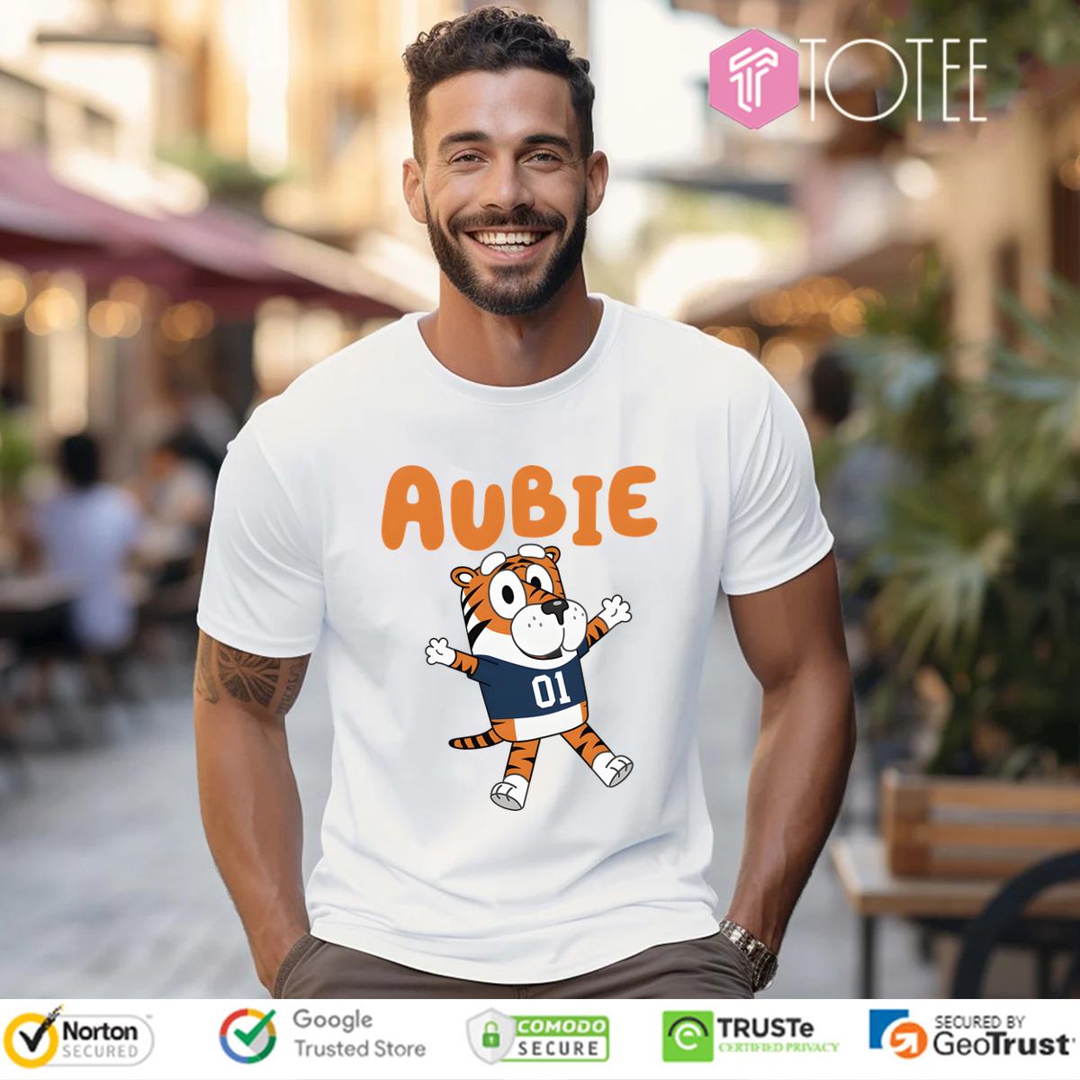 Aubie Tiger Bluey Muffin Heeler Auburn Tigers T-Shirt