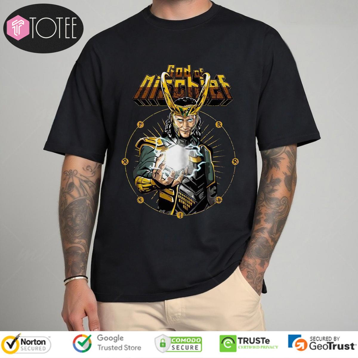 Loki God Of Mischief Marvel Vintage T-Shirt