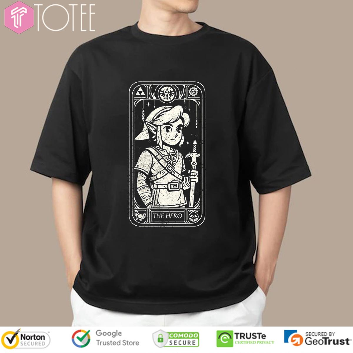 Link The Legend Of Zelda The Hero Tarot T-Shirt