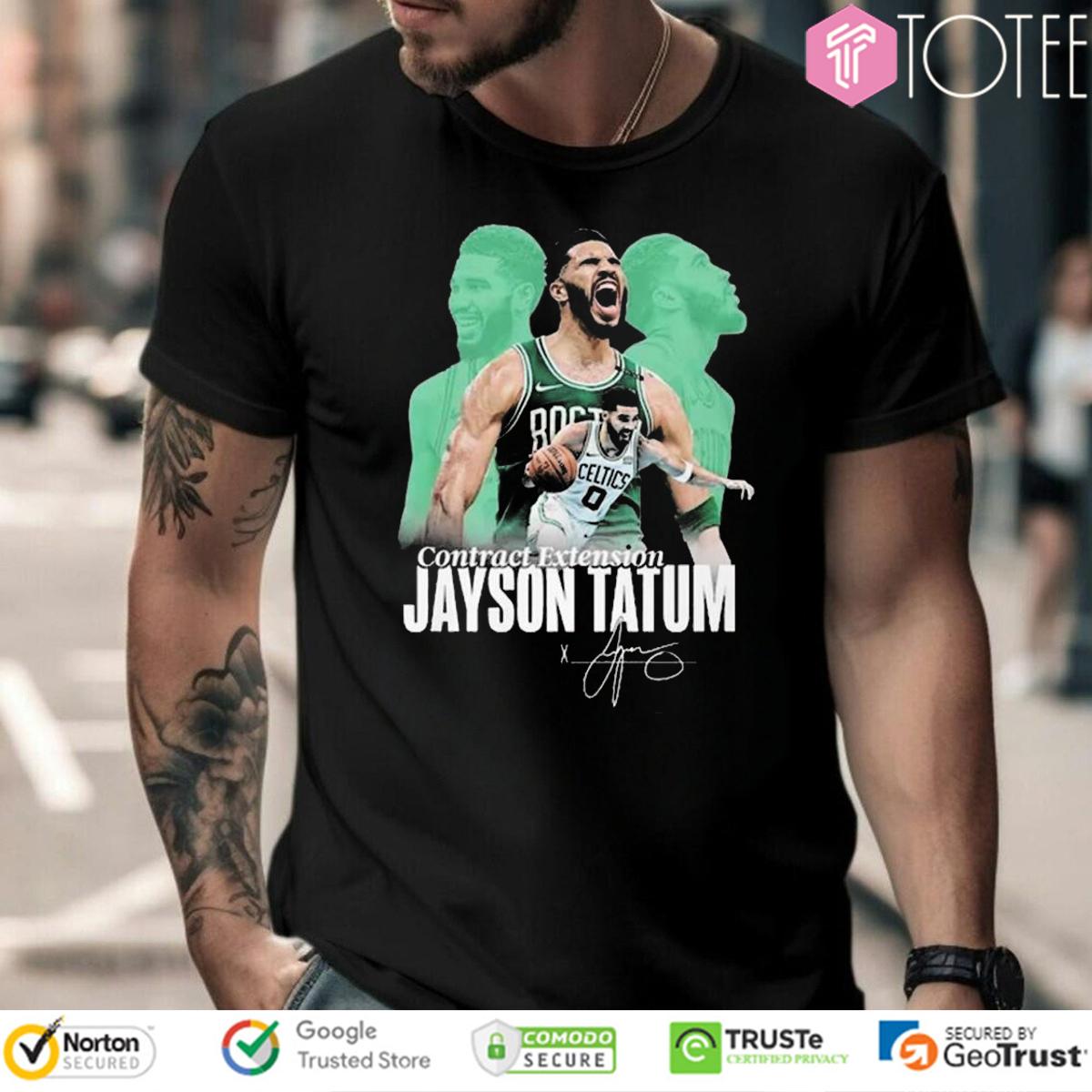 Contract Extension Jayson Tatum Boston Celtics Signature T-Shirt