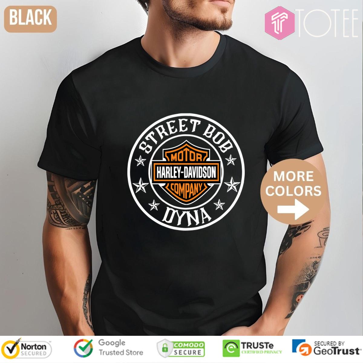 Street Bob Dyna Harley Shirt: Own the Legend - Ride in Style Today!