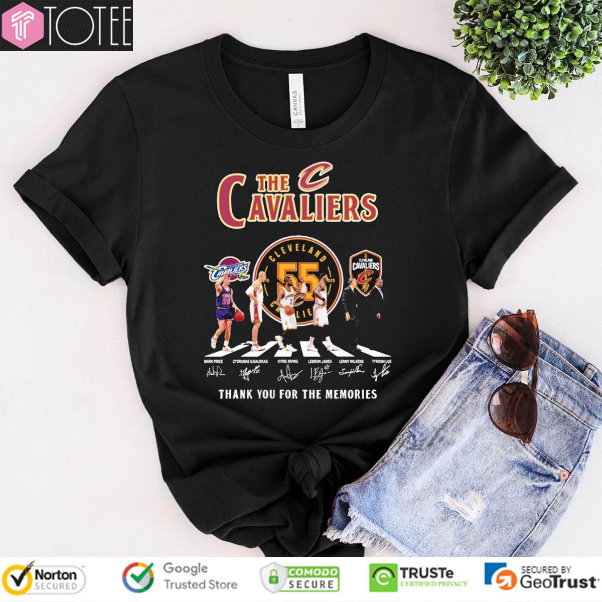 The Cleveland Cavaliers Abbey Road Signatures t-shirt