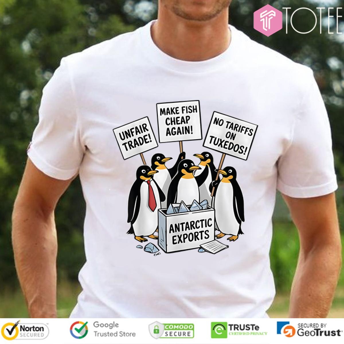 Penguins Against Tariffs Trump T Shirt Benefits
