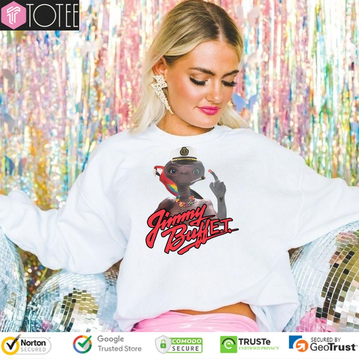 Jimmy Buffet Parrot Head Alien Cartoon Sweatshirt