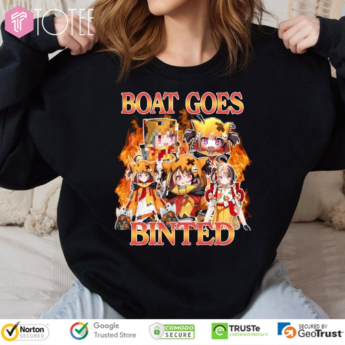 Gigi Murin Boat Goes Binted Hololive Vintage Bootleg Sweatshirt