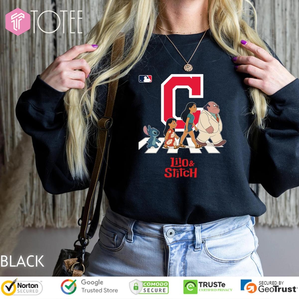 Cleveland Indians Lilo And Stitch Abbey Road Cleveland Guardians Sweatshirt
