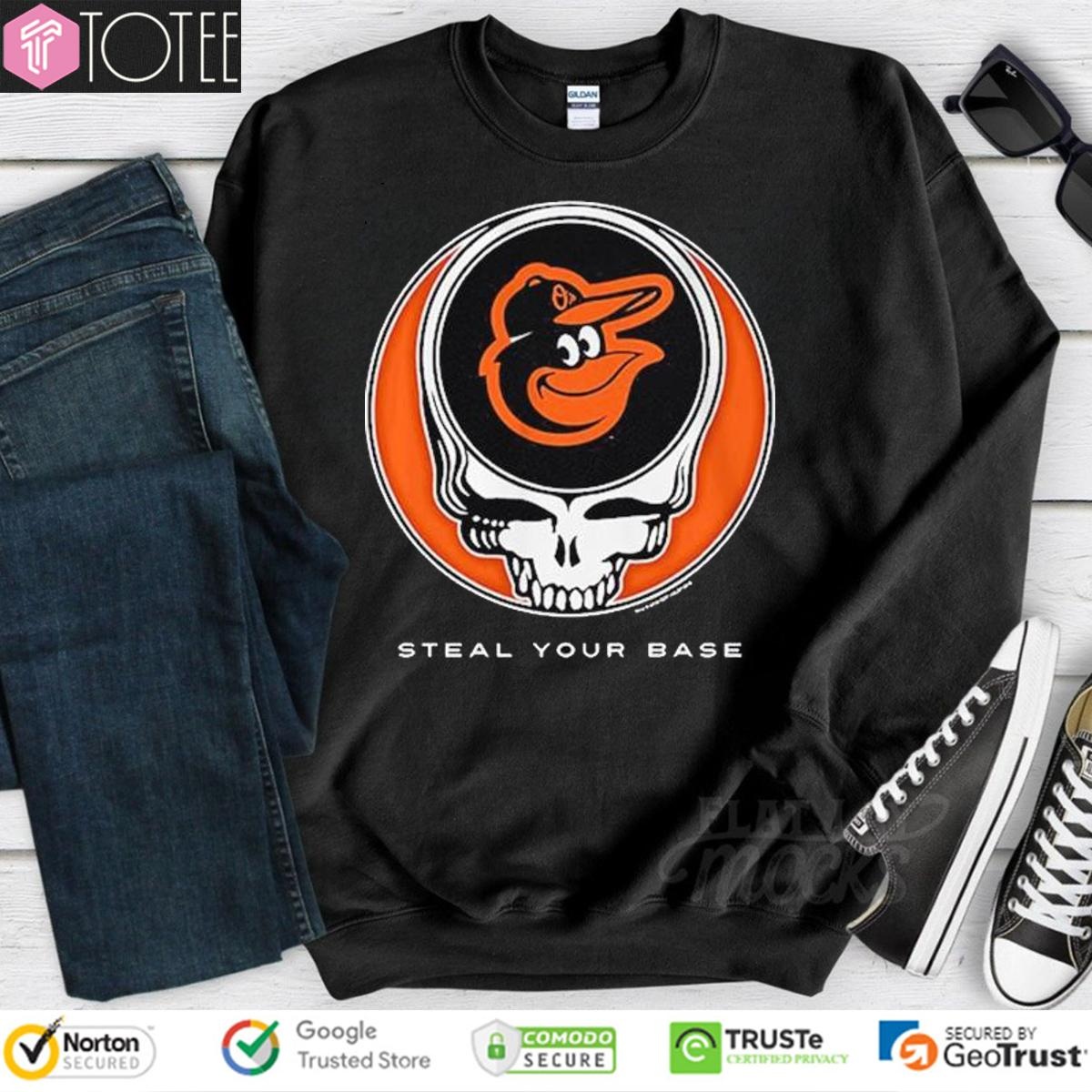 Grateful Dead Baltimore Orioles Baseball Sweatshirt