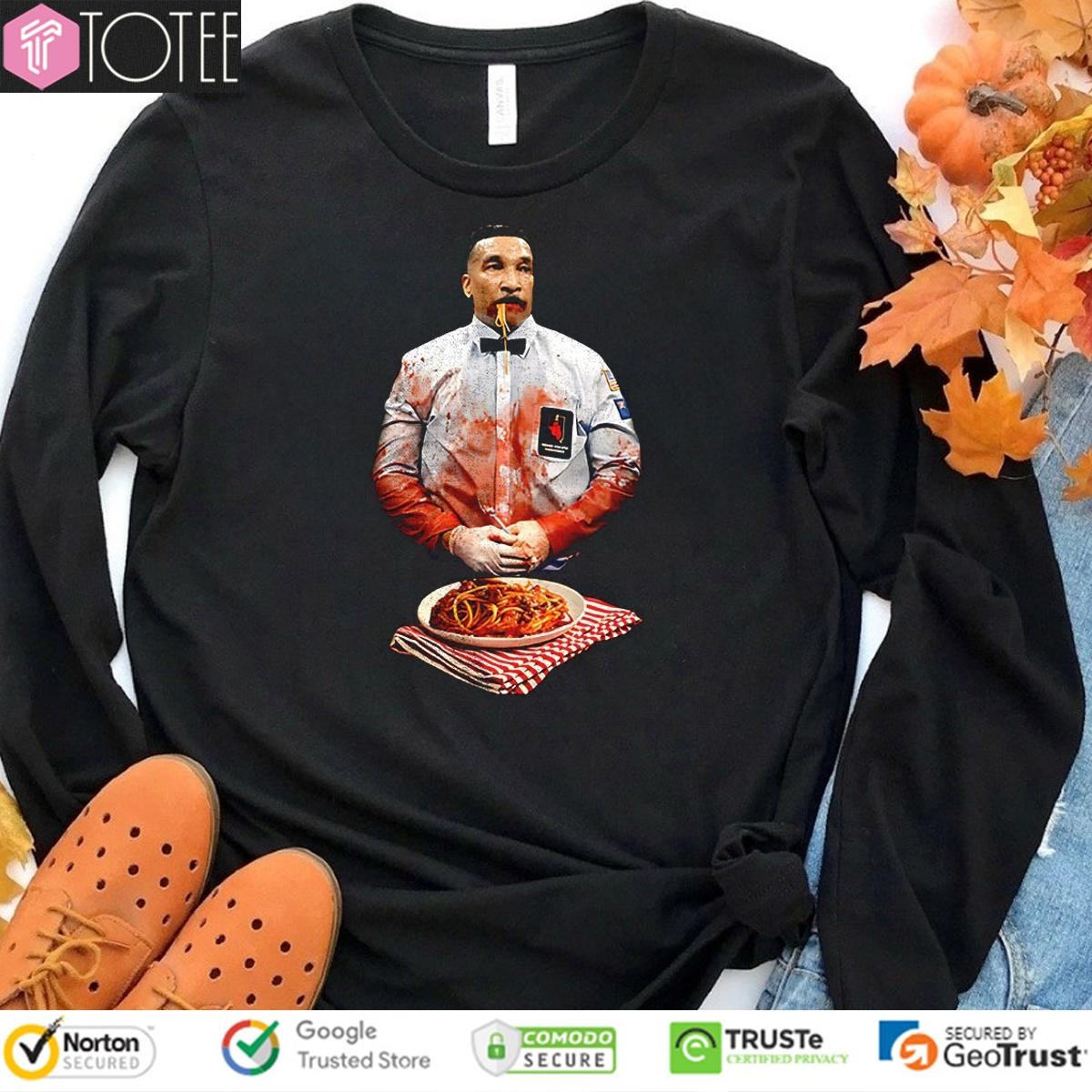 Tony Weeks Eating Bloody Spaghetti Sweatshirt