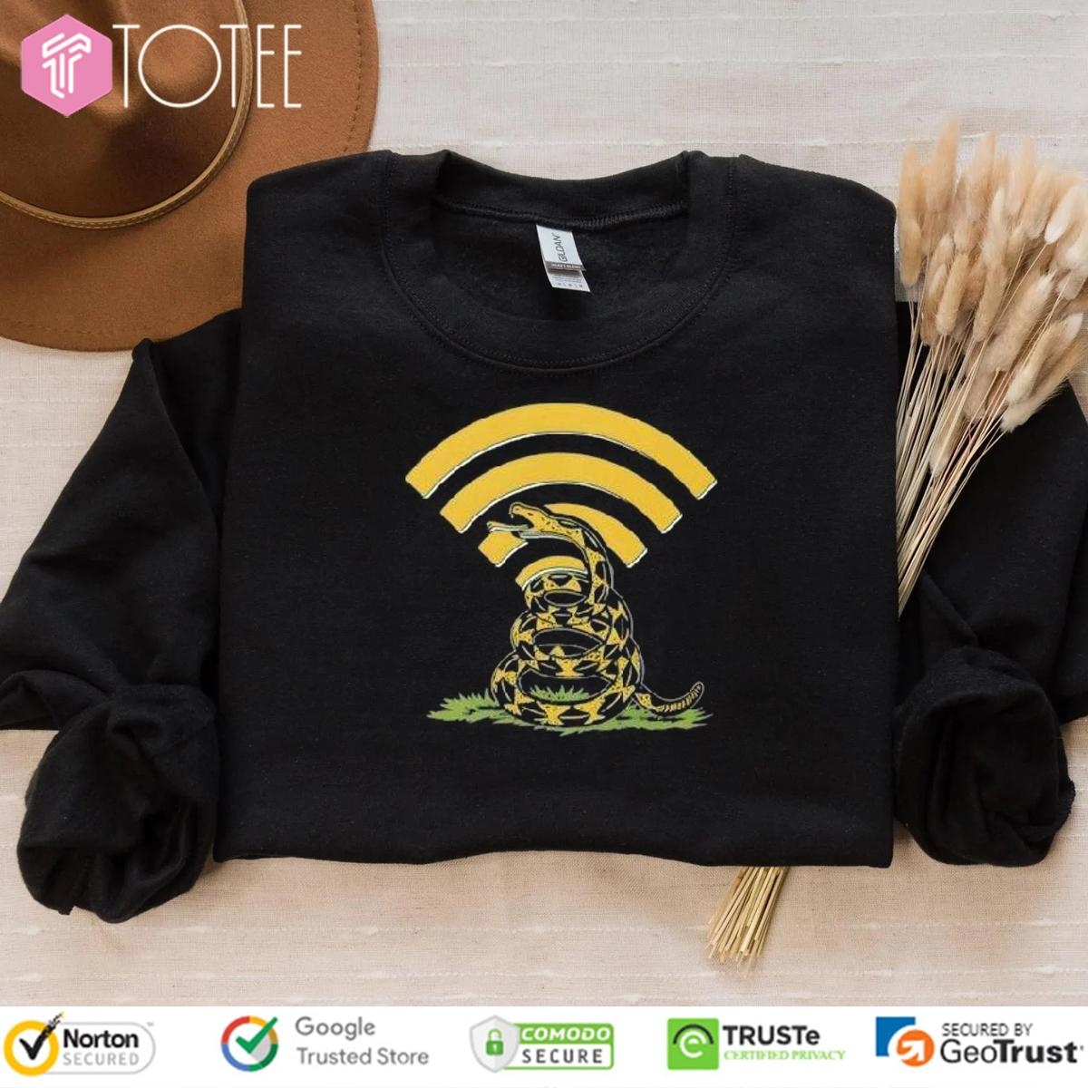 Gadsden Flag Dont Tread On The Internet Wi-Fi Sweatshirt
