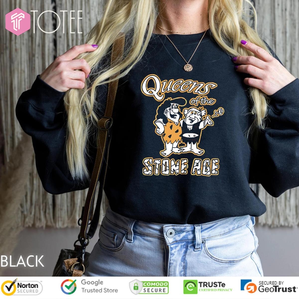 The Flintstones Parody Queens Of The Stone Age Rock Band Sweatshirt