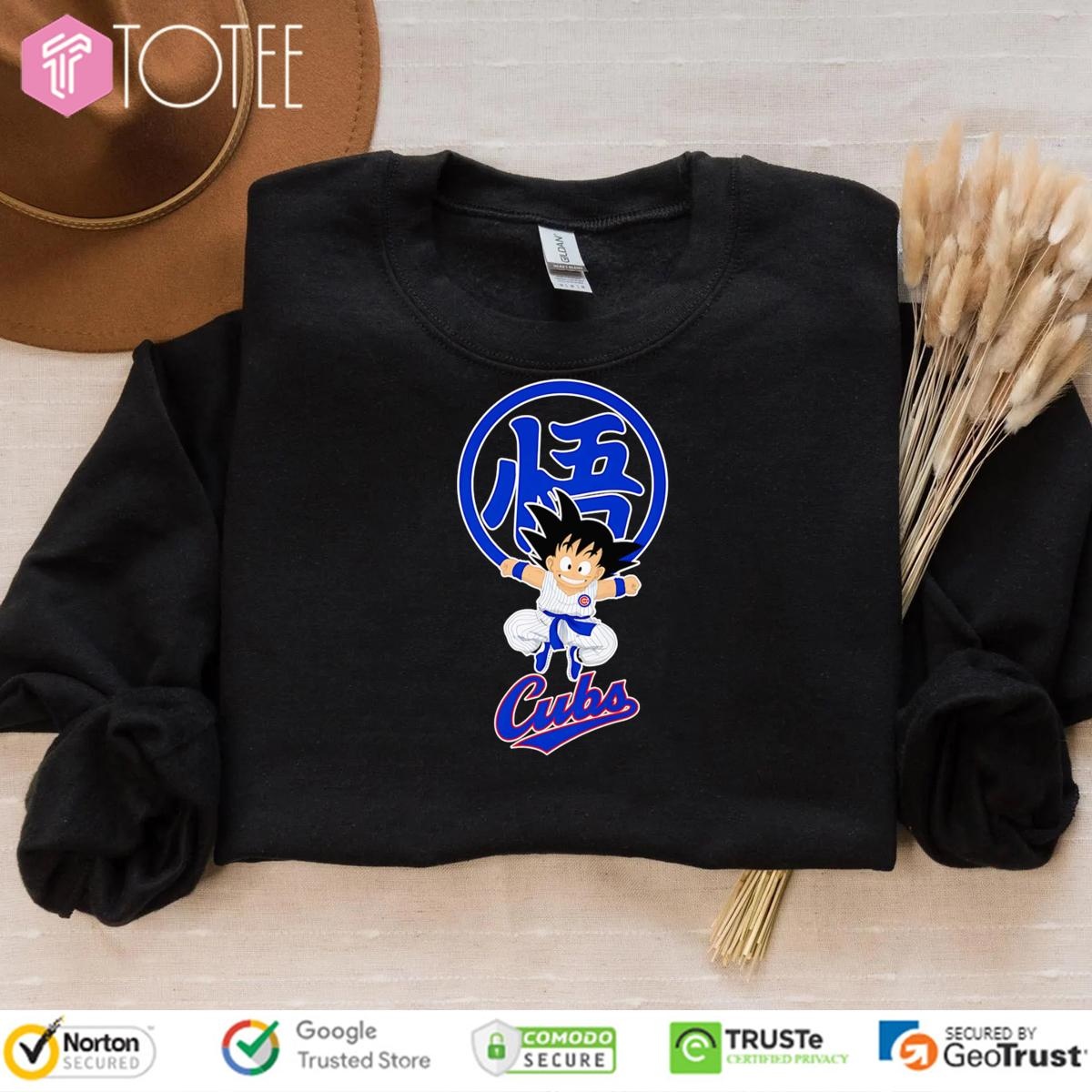 Son Goku Dragon Ball Z Chicago Cubs Baseball Sweatshirt