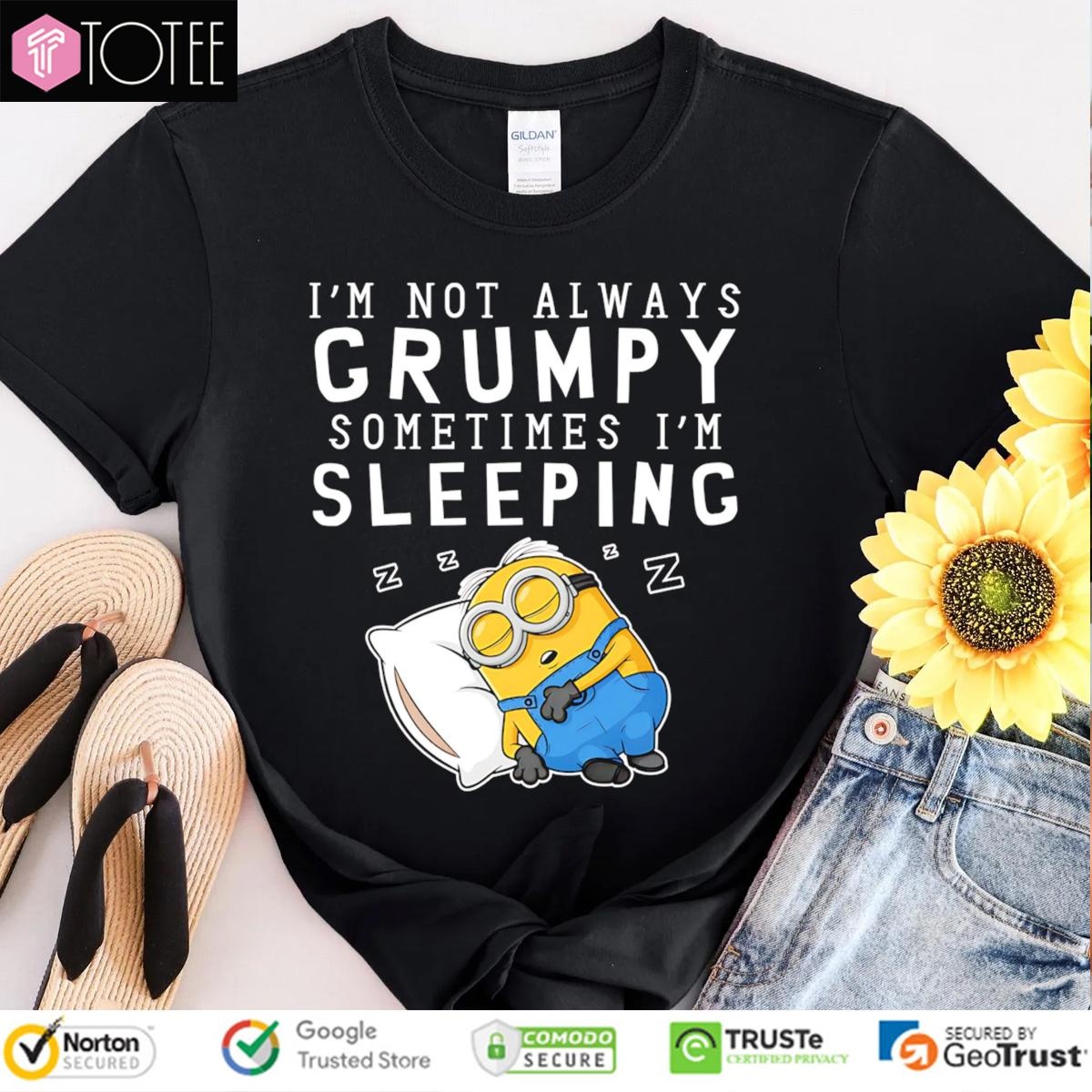 Im Not Always Grumpy Sometimes Im Sleeping Minion T-shirt