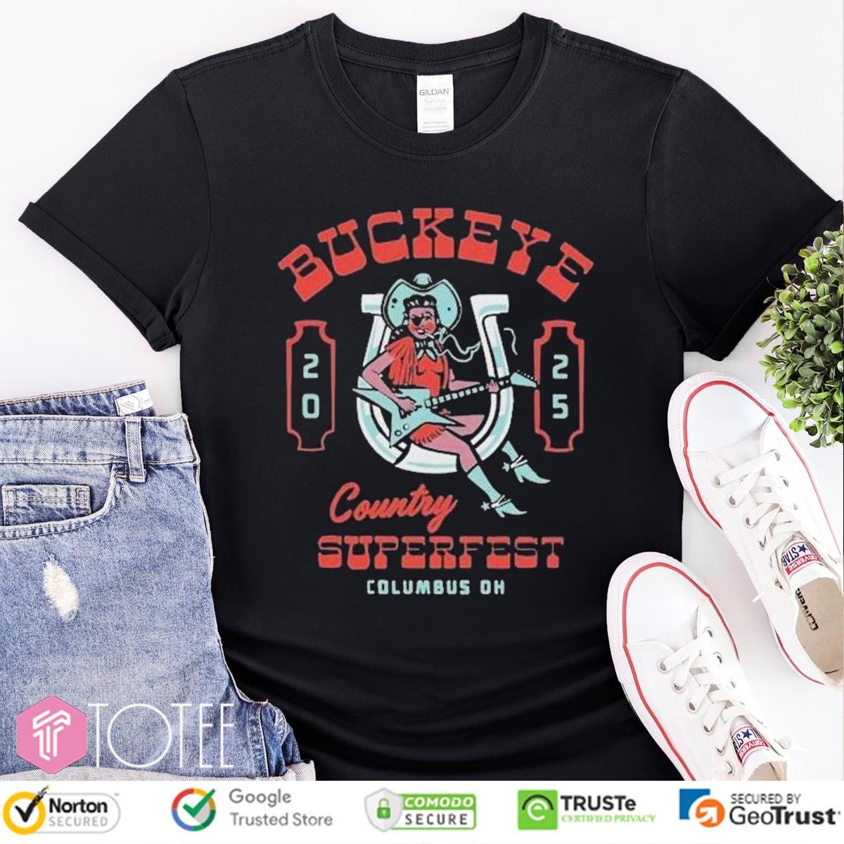 Buckeye Country Superfest June 21 2025 Columbus Ohio T-shirt