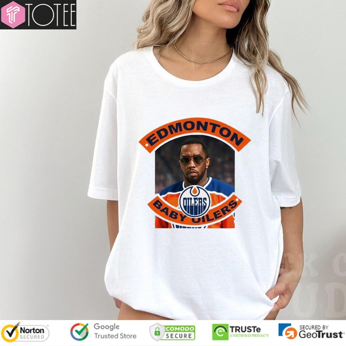 Edmonton Baby Oilers Parody Diddy Edmonton Oilers T-shirt