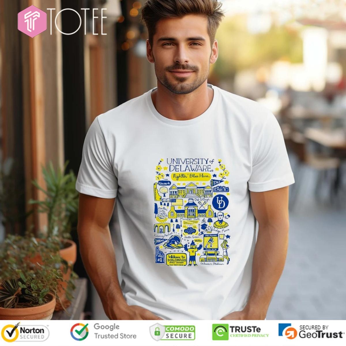 University Of Delaware Art Illustration T-shirt