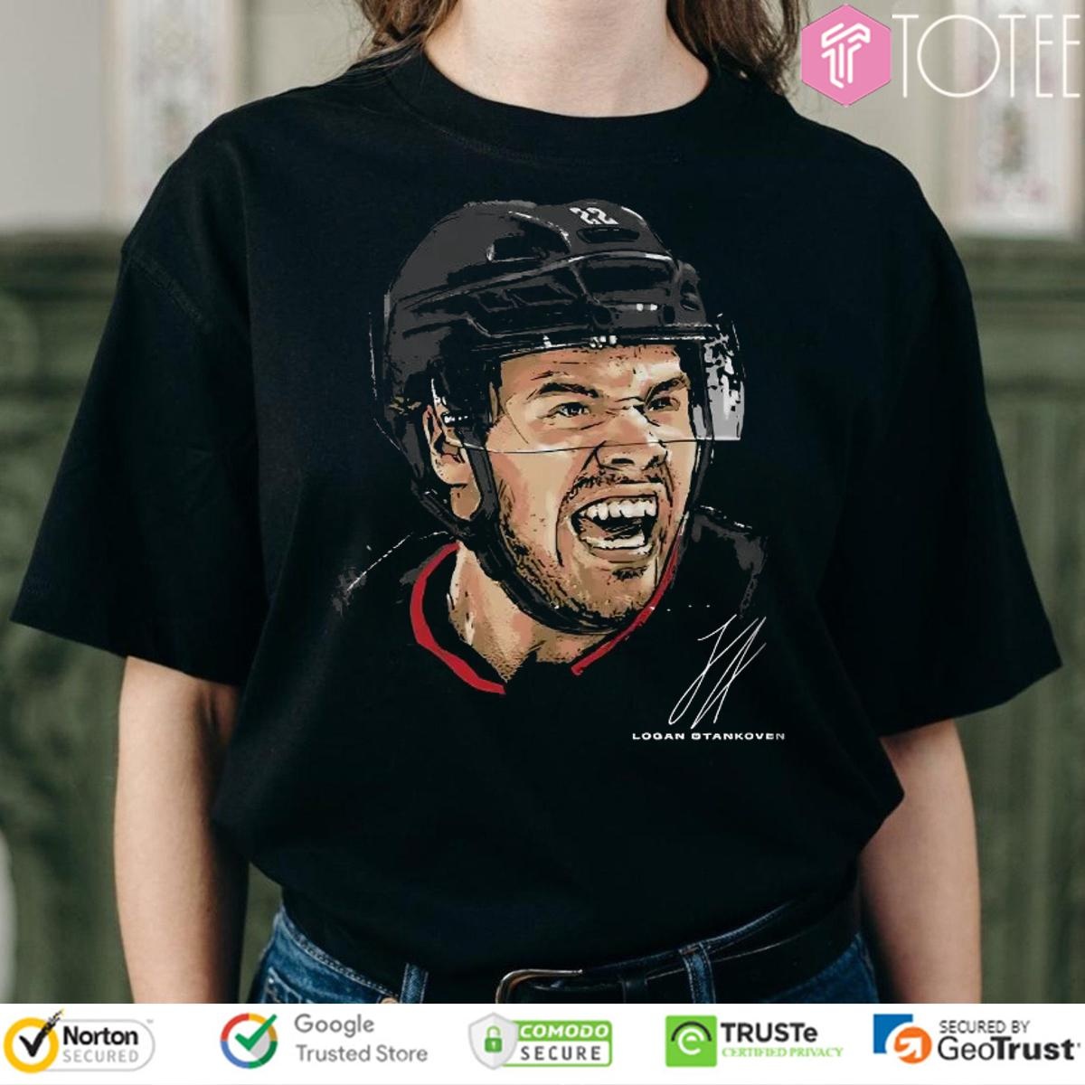 Logan Stankoven Carolina Hurricanes Hockey Signature T-shirt
