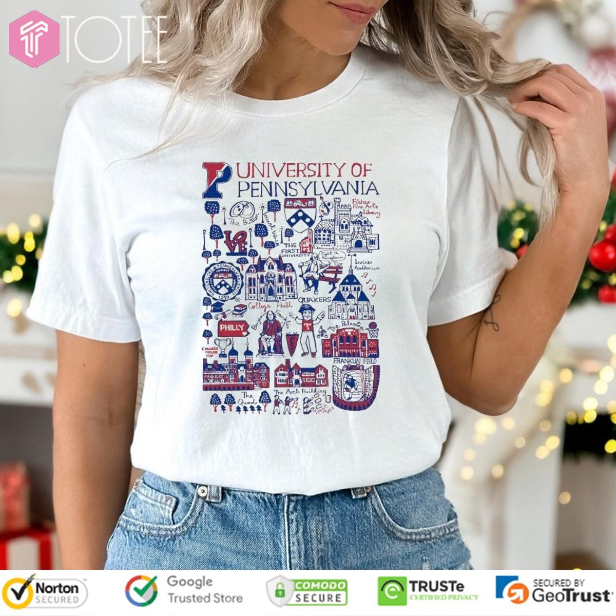 University Of Pennsylvania Art Illustration T-shirt