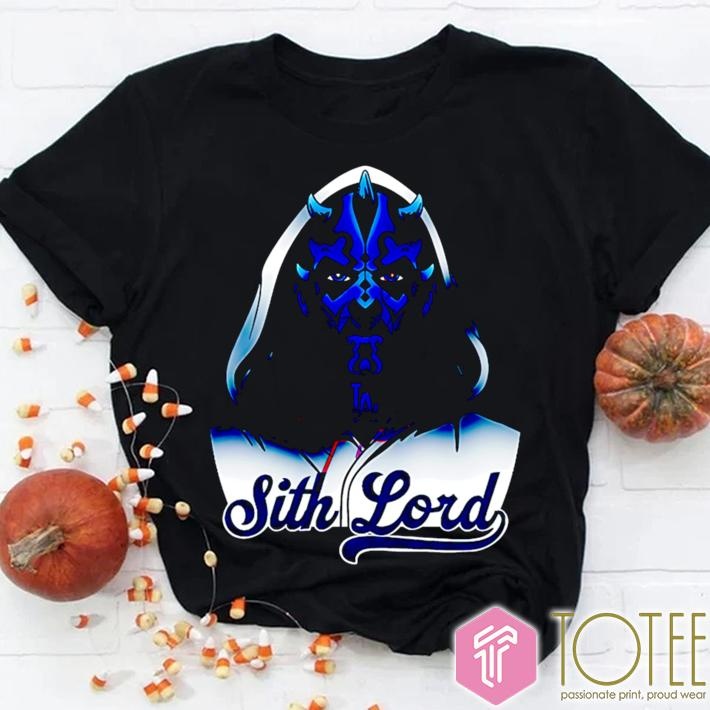 Star Wars Sith Lord Parody Los Angeles Dodgers Baseball T-shirt