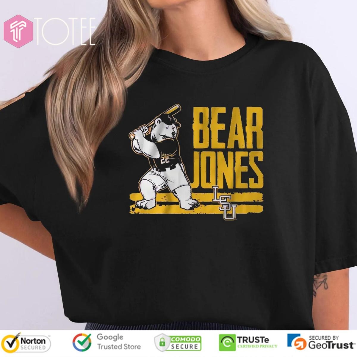 Bear Jones Ls Tigers Baseball Jared Jones T-shirt