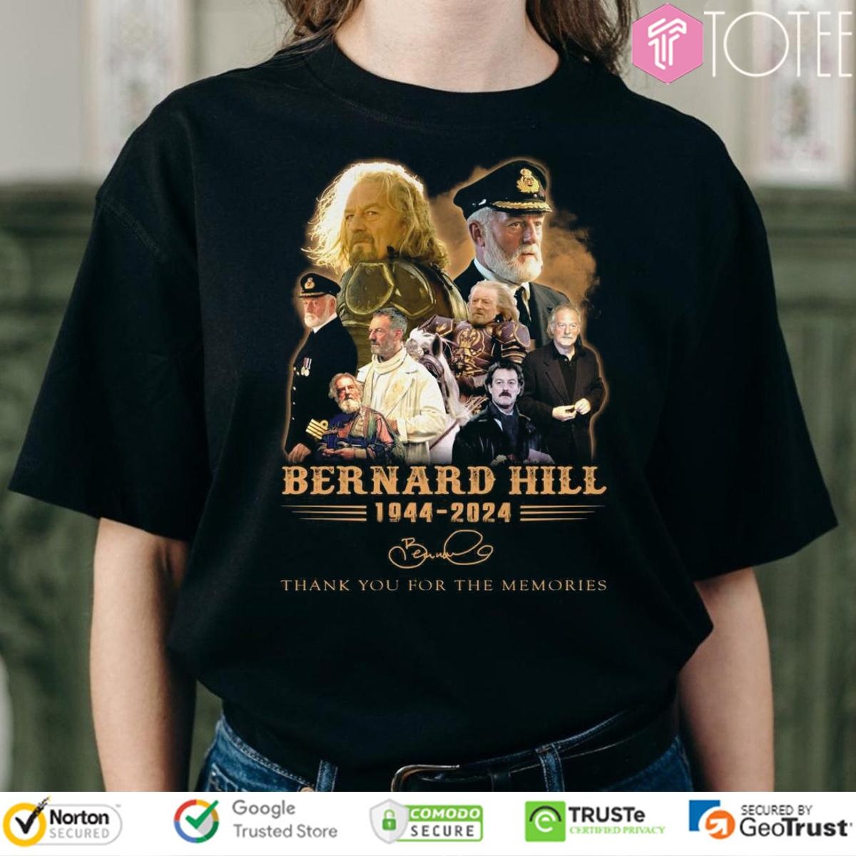 Bernard Hill 1944-2024 Signature T-shirt