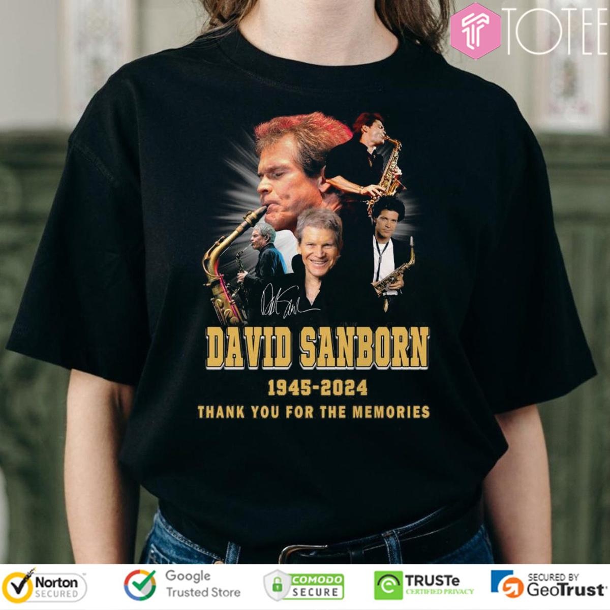 David Sanborn 1945-2024 Signature T-shirt